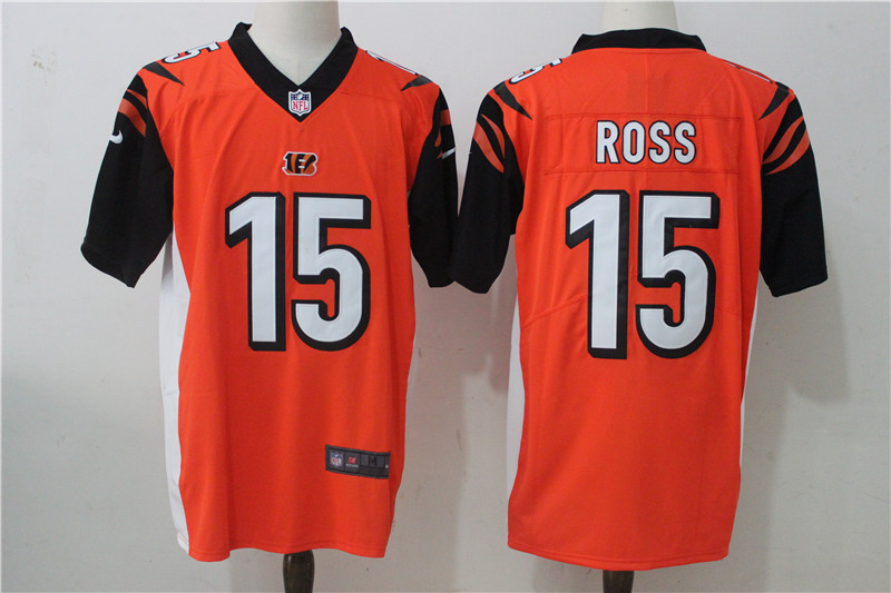 Men's Cincinnati Bengals John Ross #15 Orange Jersey